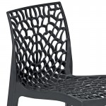 Καρέκλα Hush pakoworld με UV protection PP μαύρο 50 5x54x79 5εκ c463418