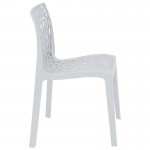 Καρέκλα Hush pakoworld με UV protection PP λευκό 50 5x54x79 5εκ c463424
