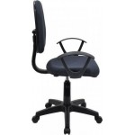 Καρέκλα Γραφείου ΔAΦNH Μαύρο Ύφασμα 55x48x82-94cm c463454