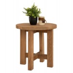ΣΚΑΜΠΟ-ΤΡΑΠΕΖΑΚΙ ΣΤΡΟΓΓΥΛΟ ΑΠΟ ΞΥΛΟ ΤΕΑΚ ΣΕ ΦΥΣΙΚΟ ΧΡΩΜΑ HM7943 45 5x40x45Υ εκ c463496