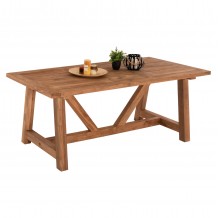ΤΡΑΠΕΖΙ ΤΡΑΠΕΖΑΡΙΑΣ HM7922 RECYCLED TEAK ΣΕ ΦΥΣΙΚΟ ΧΡΩΜΑ 200X100X75Yεκ c463498