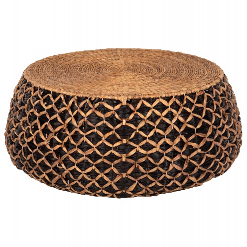 ΤΡΑΠΕΖΙ ΣΑΛΟΝΙΟΥ ILION HM7868 ΣΤΡΟΓΓΥΛΟ ΨΑΘΑ ΥΔΡΟΥΑΚΙΝΘΟΥ-ΜΑΥΡΟ-ΦΥΣΙΚΟ Φ115x45Υεκ c463501