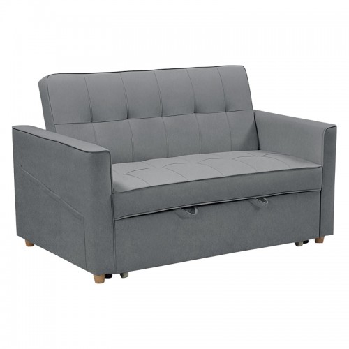 Καναπές-κρεβάτι Commit pakoworld 2θέσιος ύφασμα ανθρακί 142x93x90εκ c463722