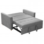Καναπές-κρεβάτι Commit pakoworld 2θέσιος ύφασμα ανθρακί 142x93x90εκ c463722