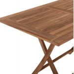 ΤΡΑΠΕΖΙ ΤΡΑΠΕΖΑΡΙΑΣ KENDALL ΠΤΥΣΣΟΜΕΝΟ HM9542 TEAK ΣΕ ΦΥΣΙΚΟ ΧΡΩΜΑ 120x80x75Yεκ c463791