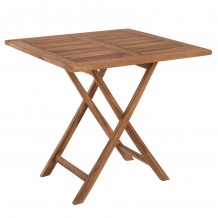 ΤΡΑΠΕΖΙ ΤΕΤΡΑΓΩΝΟ KENDALL ΠΤΥΣΣΟΜΕΝΟ HM9544 TEAK ΣΕ ΦΥΣΙΚΟ ΧΡΩΜΑ 80x80x75Yεκ c463861