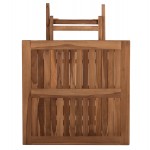 ΤΡΑΠΕΖΙ ΤΕΤΡΑΓΩΝΟ KENDALL ΠΤΥΣΣΟΜΕΝΟ HM9544 TEAK ΣΕ ΦΥΣΙΚΟ ΧΡΩΜΑ 80x80x75Yεκ c463861