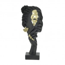 INART ΠΡΟΤΟΜΗ ΑΦΡΙΚΑΝΑ RESIN ΜΑΥΡΗ ΧΡΥΣΗ 15Χ13Χ27 c464064