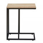 SUPPORT SIDE TABLE SONOMA ΜΑΥΡΟ 50x30xH61cm c464176