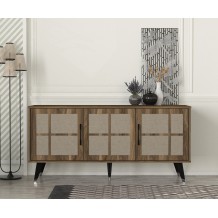 Μπουφέ Logo καρυδί χρώμα 160x45x75 6cm μελαμίνη c464882 Μπουφέ Logo καρυδί χρώμα 160x45x75 6cm μελαμίνη c464882
