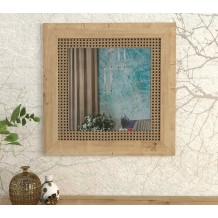Καθρέπτης Procida oak χρώμα μελαμίνη 72x72cm c464883 Καθρέπτης Procida oak χρώμα μελαμίνη 72x72cm c464883