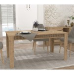 Τραπέζι Procida oak χρώμα μελαμίνη 150x85x73 8cm c464884