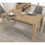 Τραπέζι Procida oak χρώμα μελαμίνη 150x85x73 8cm c464884