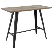Tραπέζι μπαρ Fortitude pakoworld MDF καρυδί - πόδι μαύρο 140x70x103 5εκ c464885 Tραπέζι μπαρ Fortitude pakoworld MDF καρυδί - πόδι μαύρο 140x70x103 5εκ c464885