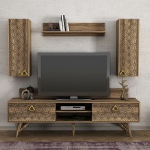 Έπιπλο tv Scintillio μελαμίνη καρυδί 180x29 5x48 6cm c465488 Έπιπλο tv Scintillio μελαμίνη καρυδί 180x29 5x48 6cm c465488