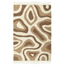 INART ΧΑΛΙ ΜΕ ΚΡΟΣΣΙΑ ΥΦΑΣΜΑΤΙΝΟ ΜΠΕΖ ΜΑΥΡΟ 120Χ180 c465570