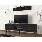 Έπιπλο tv Ortigia 180x29 5x55cm μελαμίνη μέταλλο c465616