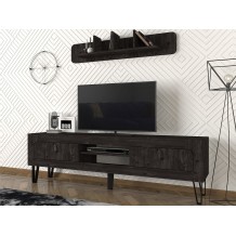 Έπιπλο tv Ortigia 180x29 5x55cm μελαμίνη μέταλλο c465616 Έπιπλο tv Ortigia 180x29 5x55cm μελαμίνη μέταλλο c465616