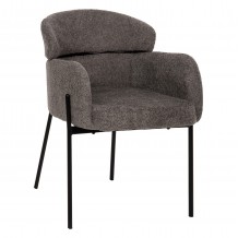 ΠΟΛΥΘΡΟΝΑ WOLF HM8583 01 ΓΚΡΙ ΥΦΑΣΜΑ ΜΠΟΥΚΛΕ ΜΕ ΜΕΤΑΛΛΙΚΑ ΠΟΔΙΑ 58x58x80Yεκ c465627