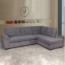 ΚΑΝΑΠΕΣ ΚΡΕΒΑΤΙ JADE ΔΕΞΙΑ ΓΩΝΙΑ ΣΕ ΣΚΟΥΡΟ ΓΚΡΙ ΧΡΩΜΑ HM3144 02R 252x159x84Υ εκ c465702