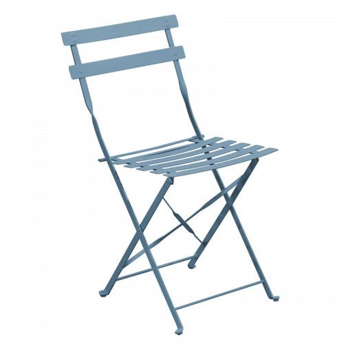 ΖΑΠΠΕΙΟΥ Pantone Καρέκλα Κήπου-Βεράντας Πτυσσόμενη Μέταλλο Βαφή Sandy Blue 5415C SET 2τμχ c466125