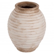 ΔΙΑΚΟΣΜΗΤΙΚΟ ΒΑΖΟ ΔΑΠΕΔΟΥ HM7932 ΤΕΡΑΚΟΤΑ ΣΕ ANTIQUE ΛΕΥΚΟ ΜΠΕΖ ΧΡΩΜΑ Φ28x35Yεκ c466221