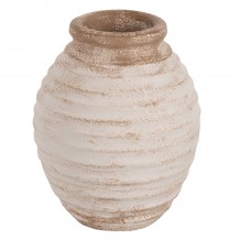 ΔΙΑΚΟΣΜΗΤΙΚΟ ΒΑΖΟ HM7940 ΤΕΡΑΚΟΤΑ ΣΕ ANTIQUE ΛΕΥΚΟ ΜΠΕΖ ΧΡΩΜΑ Φ20x25Y εκ c466287