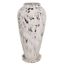 ΔΙΑΚΟΣΜΗΤΙΚΟ ΒΑΖΟ ΔΑΠΕΔΟΥ ΜΕ ΒΑΣΗ-ΠΙΑΤΑΚΙ HM7937 ΤΕΡΑΚΟΤΑ- ΛΕΥΚΗ ΠΑΤΙΝΑ Φ45x100Y εκ c466370