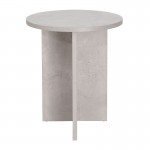 Βοηθητικό τραπέζι Camila pakoworld cement Φ40x48εκ c466579