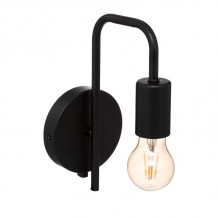 Φωτιστικό τοίχου-απλίκα Zhola pakoworld E27 40W μαύρο 17x12x25εκ c466586 Φωτιστικό τοίχου-απλίκα Zhola pakoworld E27 40W μαύρο 17x12x25εκ c466586