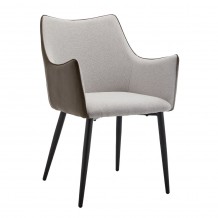 MALONE ΚΑΡΕΚΛΑ ΠΟΛΥΘΡΟΝΑ BEIGE ΛΑΔΙ 46x61xH86 5cm SET 2τμχ c466614