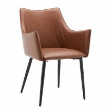 MALONE ΚΑΡΕΚΛΑ ΠΟΛΥΘΡΟΝΑ TABAC 46x61xH86 5cm SET 2τμχ c466615