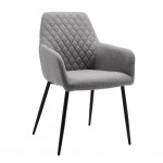 STONE ΚΑΡΕΚΛΑ ΠΟΛΥΘΡΟΝΑ ΓΚΡΙ ΑΝΟΙΧΤΟ 42x58xH88cm SET 2τμχ c466616