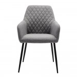 STONE ΚΑΡΕΚΛΑ ΠΟΛΥΘΡΟΝΑ ΓΚΡΙ ΑΝΟΙΧΤΟ 42x58xH88cm SET 2τμχ c466616