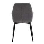 STONE ΚΑΡΕΚΛΑ ΠΟΛΥΘΡΟΝΑ ΓΚΡΙ ΑΝΟΙΧΤΟ 42x58xH88cm SET 2τμχ c466616