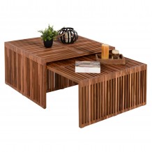 ΣΕΤ ΤΡΑΠΕΖΙΑ ΣΑΛΟΝΙΟΥ HM9546 ΞΥΛΟ ΤΕΑΚ ΣΕ ΦΥΣΙΚΟ ΧΡΩΜΑ 86x79x46Y εκ c466707