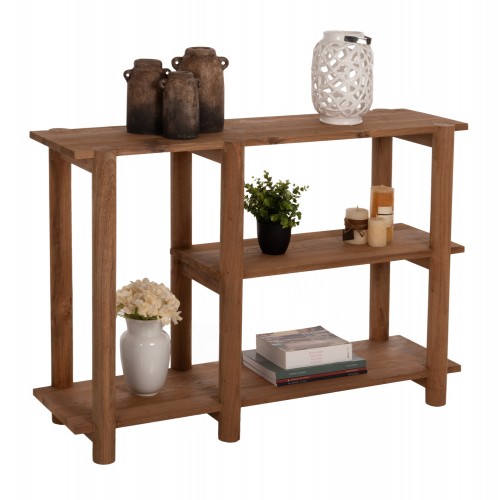 ΚΟΝΣΟΛΑ KUTAI HM9638 ΑΝΑΚΥΚΛΩΜΕΝΟ ΞΥΛΟ ΤΕΑΚ ΣΕ ΦΥΣΙΚΟ RUSTIC 120x35x80Yεκ c466910