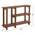 ΚΟΝΣΟΛΑ KUTAI HM9638 ΑΝΑΚΥΚΛΩΜΕΝΟ ΞΥΛΟ ΤΕΑΚ ΣΕ ΦΥΣΙΚΟ RUSTIC 120x35x80Yεκ c466910