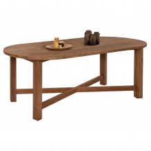 ΤΡΑΠΕΖΙ ΤΡΑΠΕΖΑΡΙΑΣ KUTAI HM9639 ΜΑΣΙΦ ΑΝΑΚΥΚΛΩΜΕΝΟ ΞΥΛΟ ΤΕΑΚ ΦΥΣΙΚΟ 220x100x75Υ εκ c467003