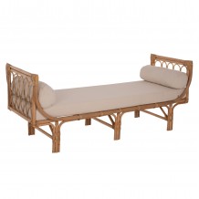 ΚΑΝΑΠΕΣ ΕΞΩΤΕΡΙΚΟΥ ΧΩΡΟΥ CHARMELLA HM9659 ΦΥΣΙΚΟ RATTAN-ΜΠΕΖ ΜΑΞΙΛΑΡΙΑ 187x69x76Yεκ c467041