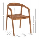 ΠΟΛΥΘΡΟΝΑ DEUS HM9621 ΞΥΛΟ TEAK 54x56x76Yεκ c467357