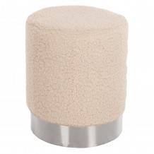 ΣΚΑΜΠΟ LEVY HM8408 23 ΛΕΥΚΟ ΜΠΟΥΚΛΕ ΥΦΑΣΜΑ ΜΕ ΑΣΗΜΙ ΒΑΣΗ Φ35x42Υ εκ c467447