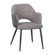 ASCOT ΚΑΡΕΚΛΑ ΚΑΦΕ ΣΚΟΥΡΟ 60x63 5xH79cm SET 2τμχ c467475