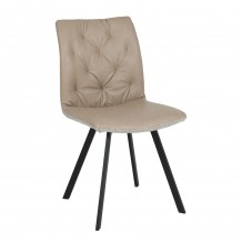 DUE FACCE ΚΑΡΕΚΛΑ LATTE BEIGE 60x46xH88cm SET 4τμχ c467776