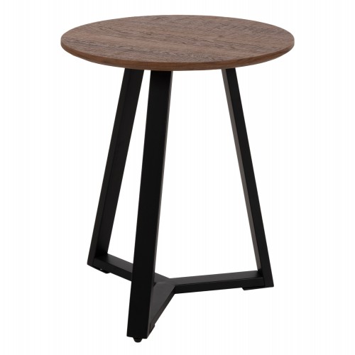 ΒΟΗΘΗΤΙΚΟ ΤΡΑΠΕΖΑΚΙ HM9587 04 MDF ΚΑΡΥΔΙ-ΜΑΥΡΗ ΜΕΤΑΛΛΙΚΗ ΒΑΣΗ Φ45x55Υεκ c467980