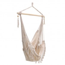 Αιώρα κούνια κάθισμα Ambition pakoworld ύφασμα μπεζ 100x80x130εκ  c468417