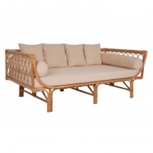 ΚΑΝΑΠΕΣ-ΚΡΕΒΑΤΙ ΕΞ ΧΩΡΟΥ ALIKI HM9658 RATTAΝ ΦΥΣΙΚΟ-ΜΠΕΖ ΜΑΞΙΛΑΡΙΑ 200x100x86Yεκ c468492