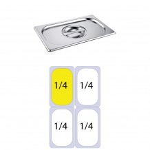 Καπάκι δοχείου γαστρονομίας ανοξείδωτο SS201 0 7mm GN1 4 26 5x16 2cm c468603 Καπάκι δοχείου γαστρονομίας ανοξείδωτο SS201 0 7mm GN1 4 26 5x16 2cm c468603