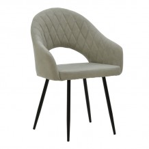 Πολυθρόνα Macie pakoworld ύφασμα antique γκρι-μαύρο 58x50x85εκ c469243