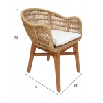 ΠΟΛΥΘΡΟΝΑ ΕΣΩΤ ΧΩΡΟΥ LAMORA HM9826 ΞΥΛΟ ΤΕΑΚ-ΣΥΝΘΕΤΙΚΟ ΣΧΟΙΝΙ-ΜΑΞΙΛΑΡΙ 60x61x78Υεκ c469354